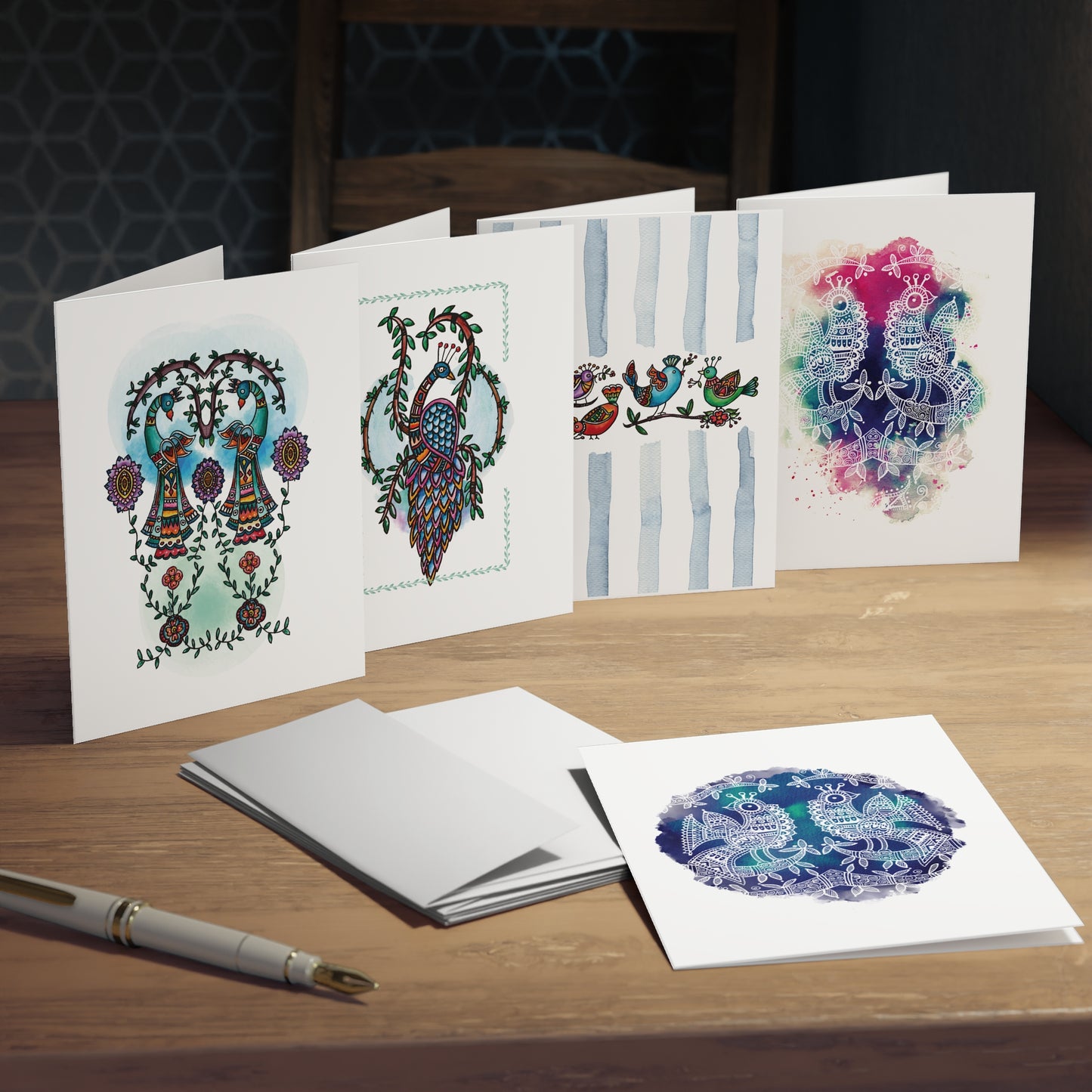 Majestic Birds Collection - 5-Multi Design Greeting Cards