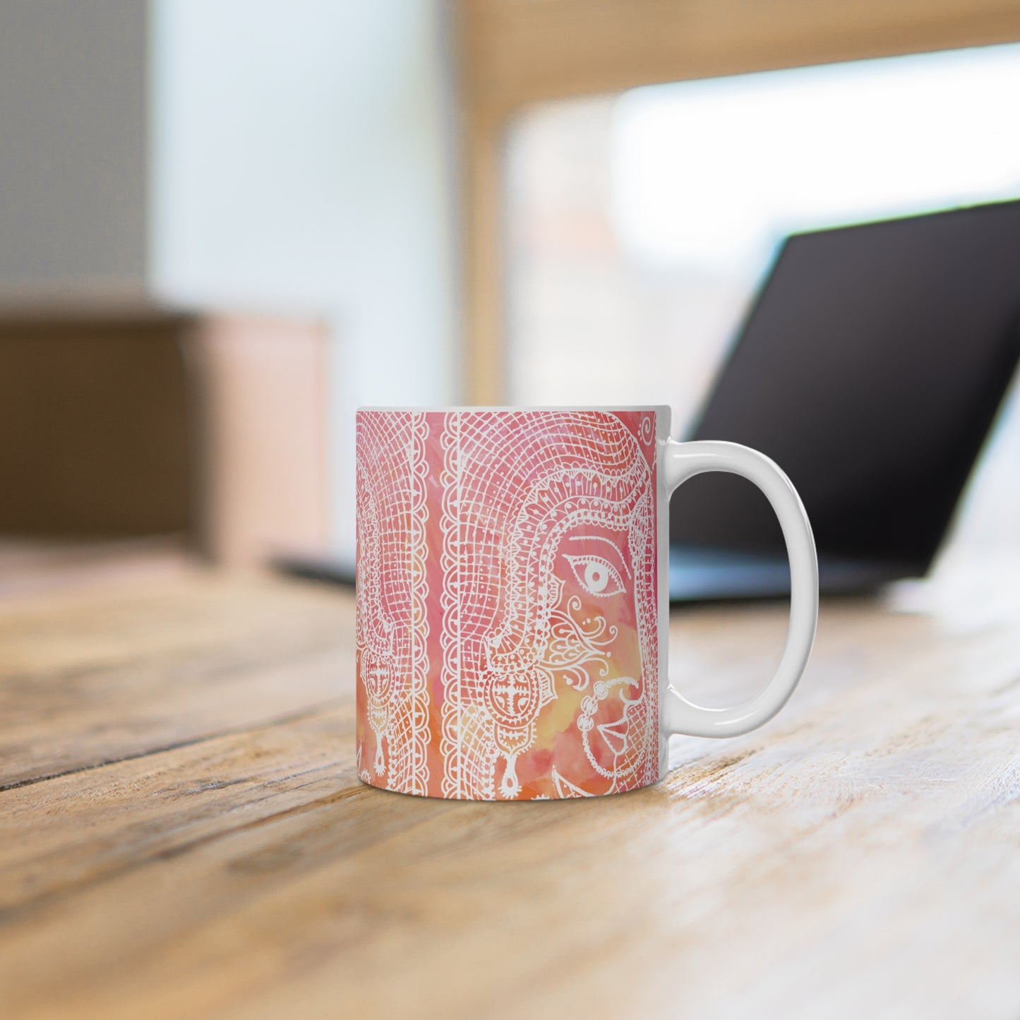 Colorful Artistic Ceramic Mug - 'Anayas Aura'