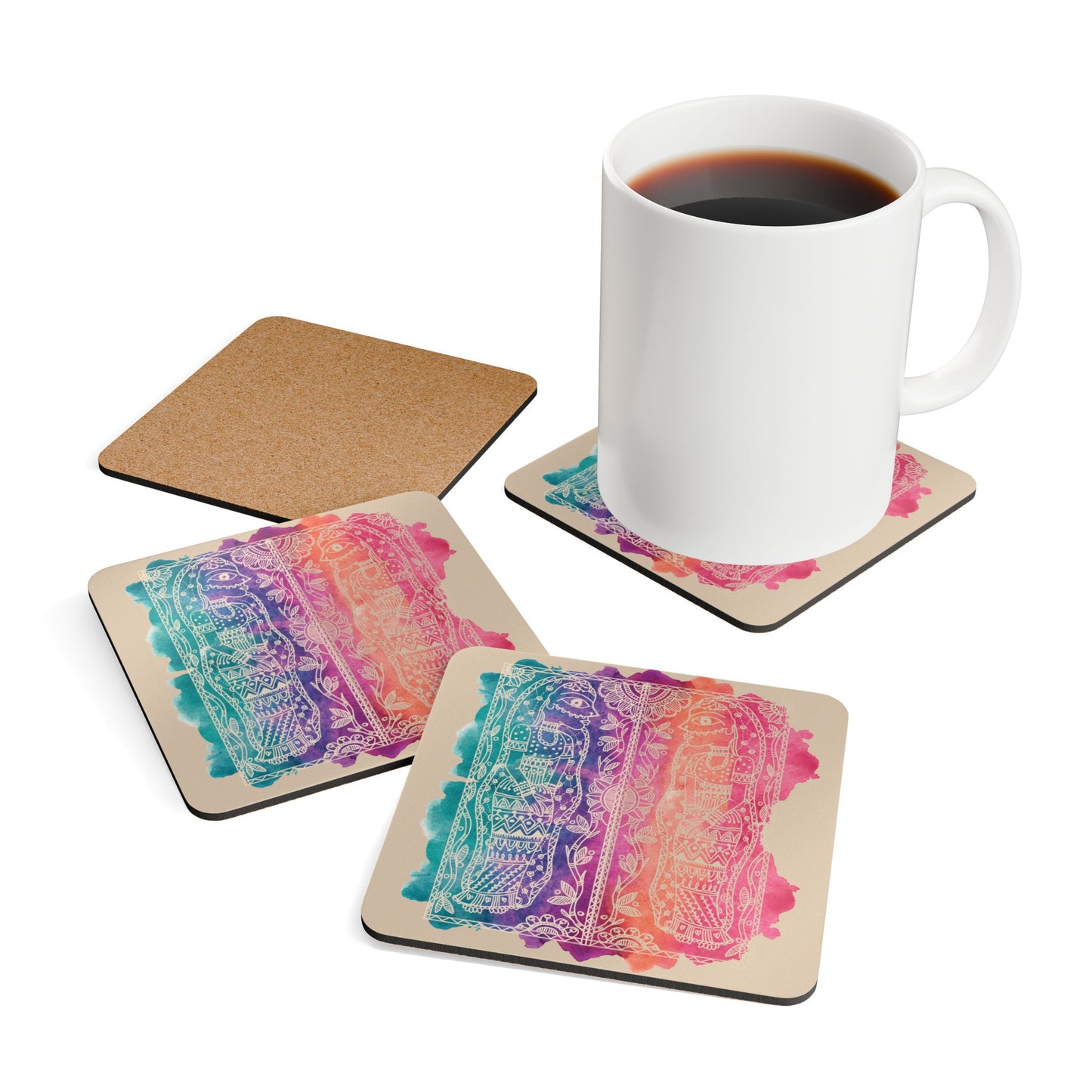 Observe | Reflect | Discover - Coaster Set Home and Office Decor