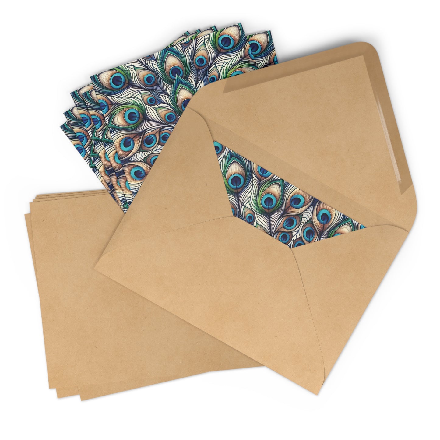 'Celestial Plumage' | Greeting Cards Set of 7 for Every Occasion