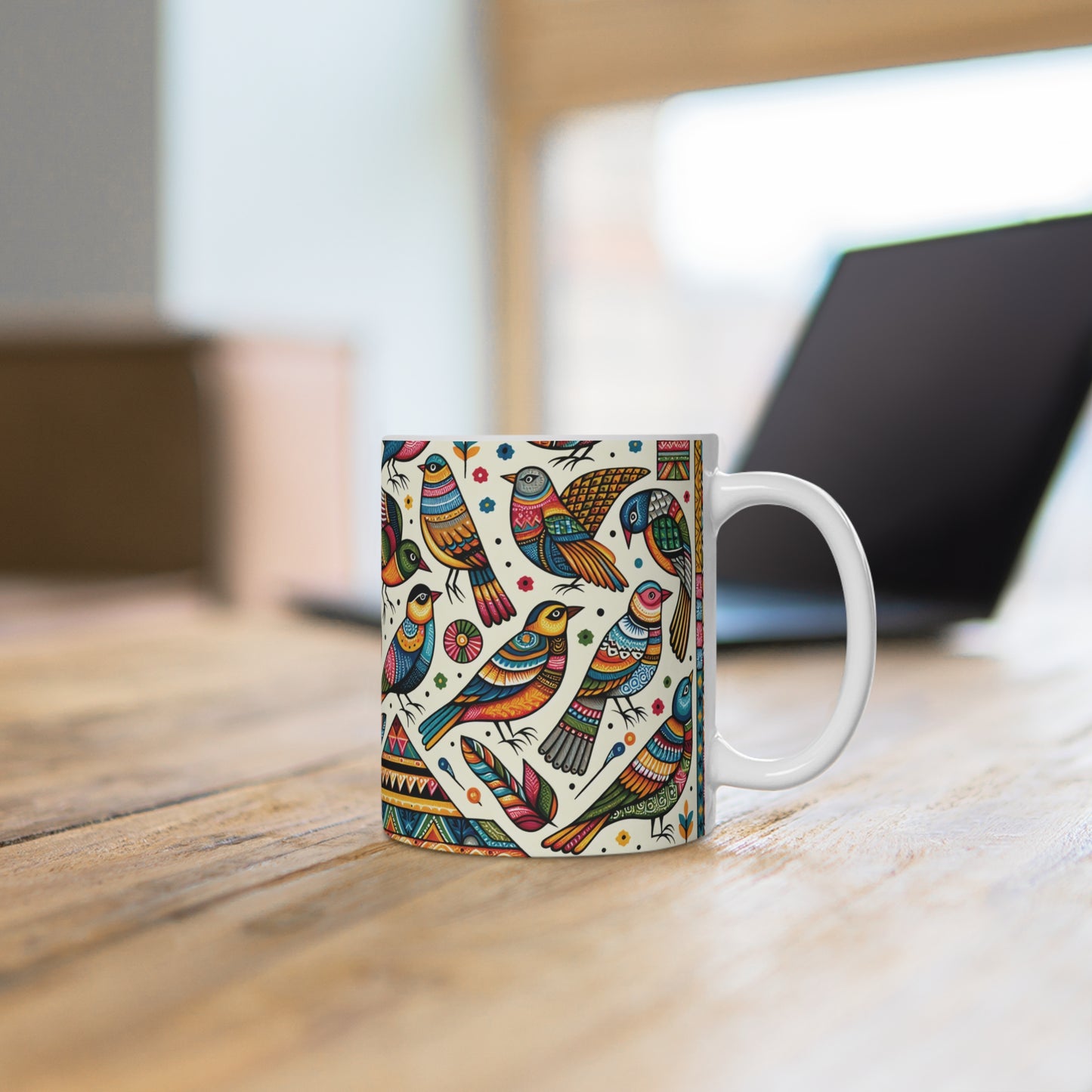 Ceramic Mug - Majestic Birds | Co-creating Art Coffee Cup