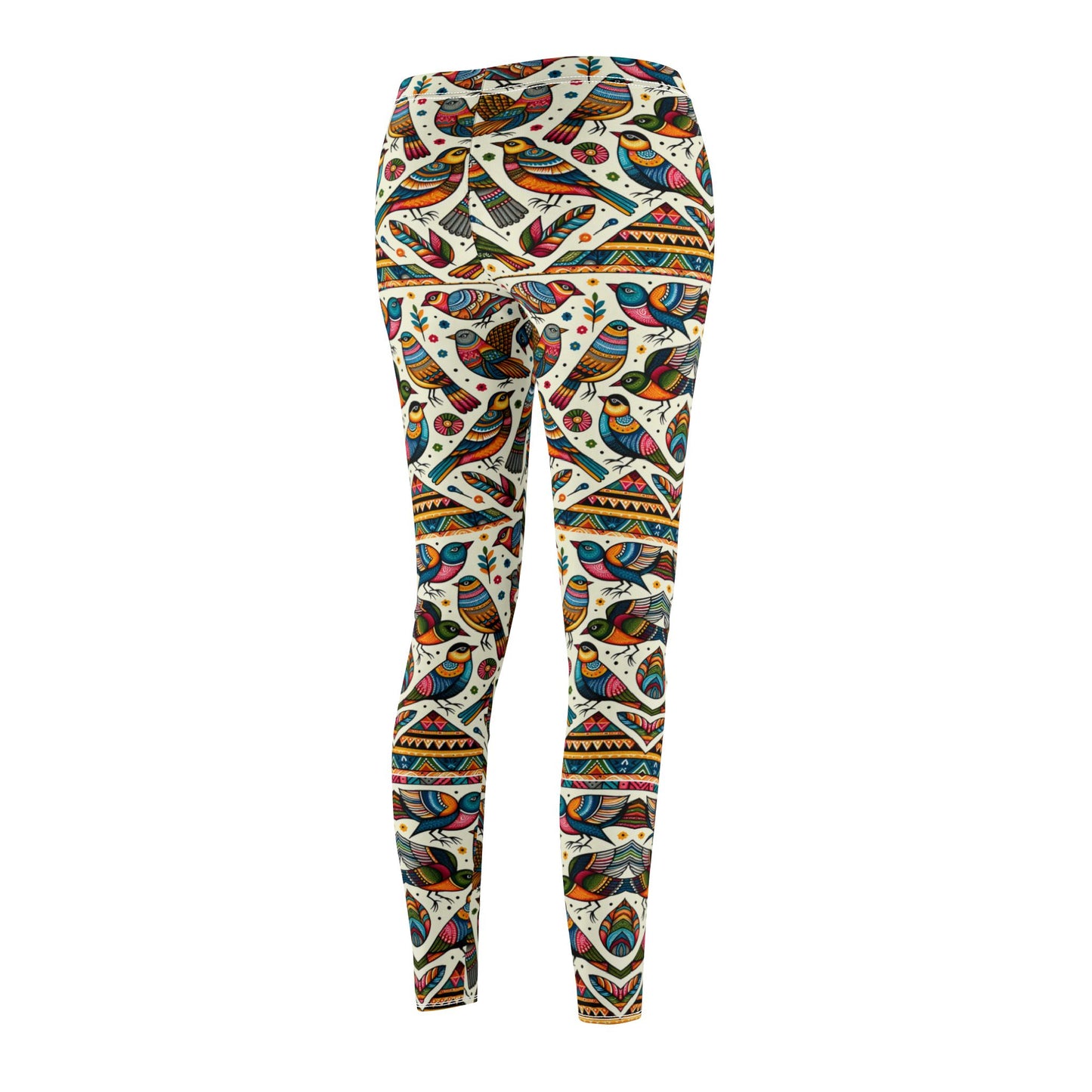 Majestic Birds - Co-creating | Casual Leggings – Comfortable Mid-Rise Activewear for Yoga & Everyday Wear