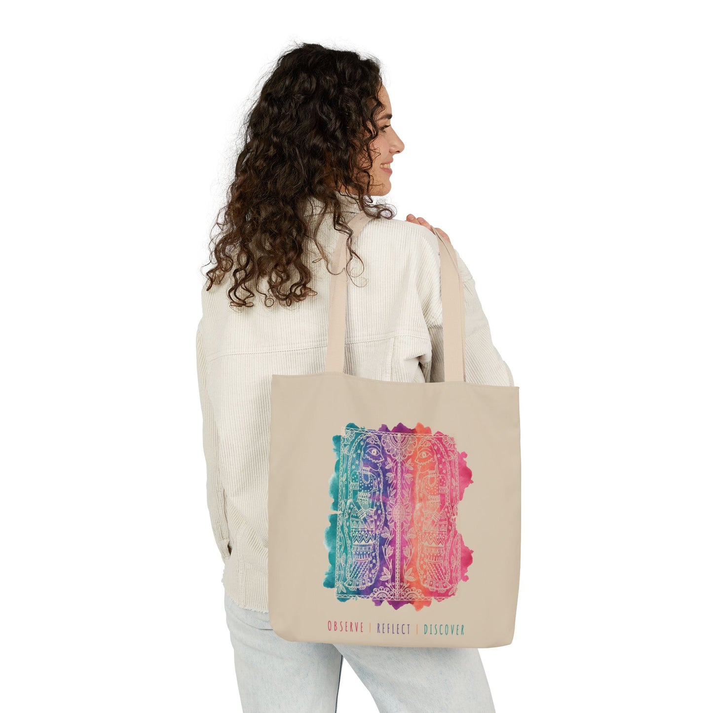 'Observe | Reflect | Discover' | Canvas Tote Bag