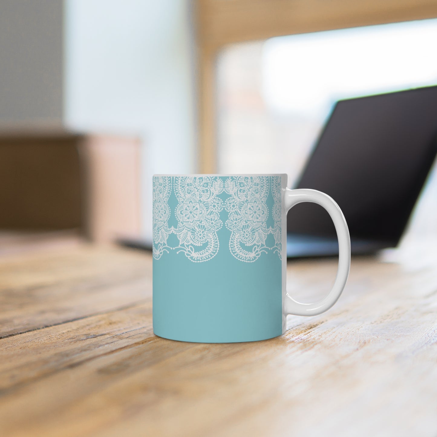 Copy of Colorful Artistic Ceramic Mug - Lefkaro in Blue