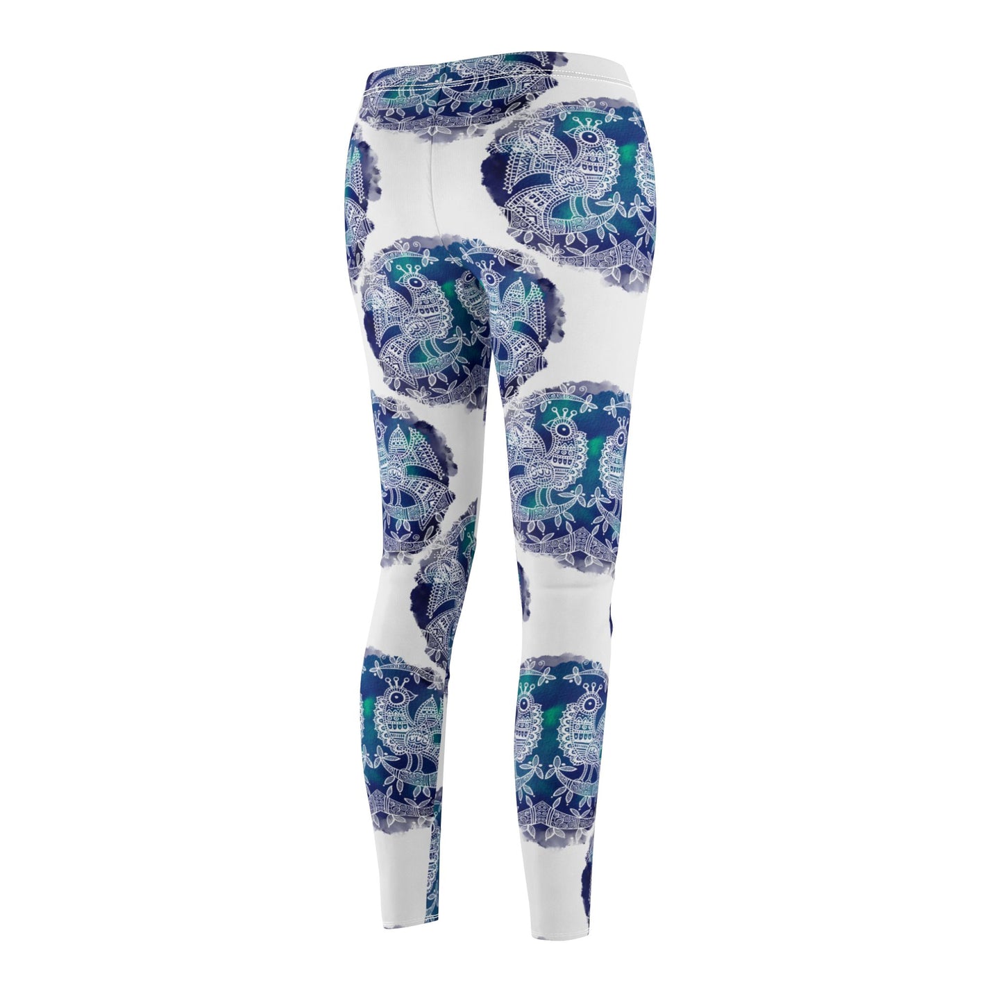 'Mayura' Majestic Bird | Casual Leggings – Comfortable Mid-Rise Activewear for Yoga & Everyday Wear