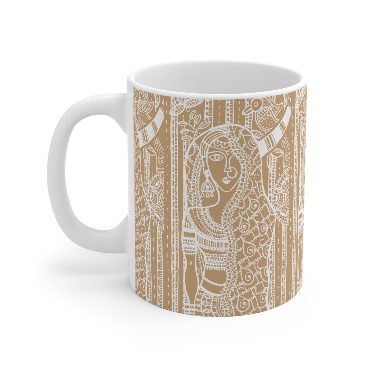 Colorful Artistic Ceramic Mug | 'Priyas Promise Natural'