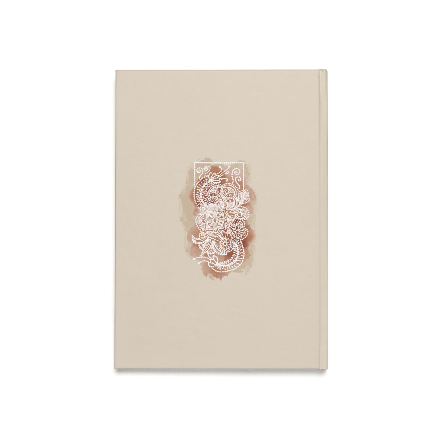 Flowerandala Natural | Madhubani Fusion  - Hardcover Journal - A5