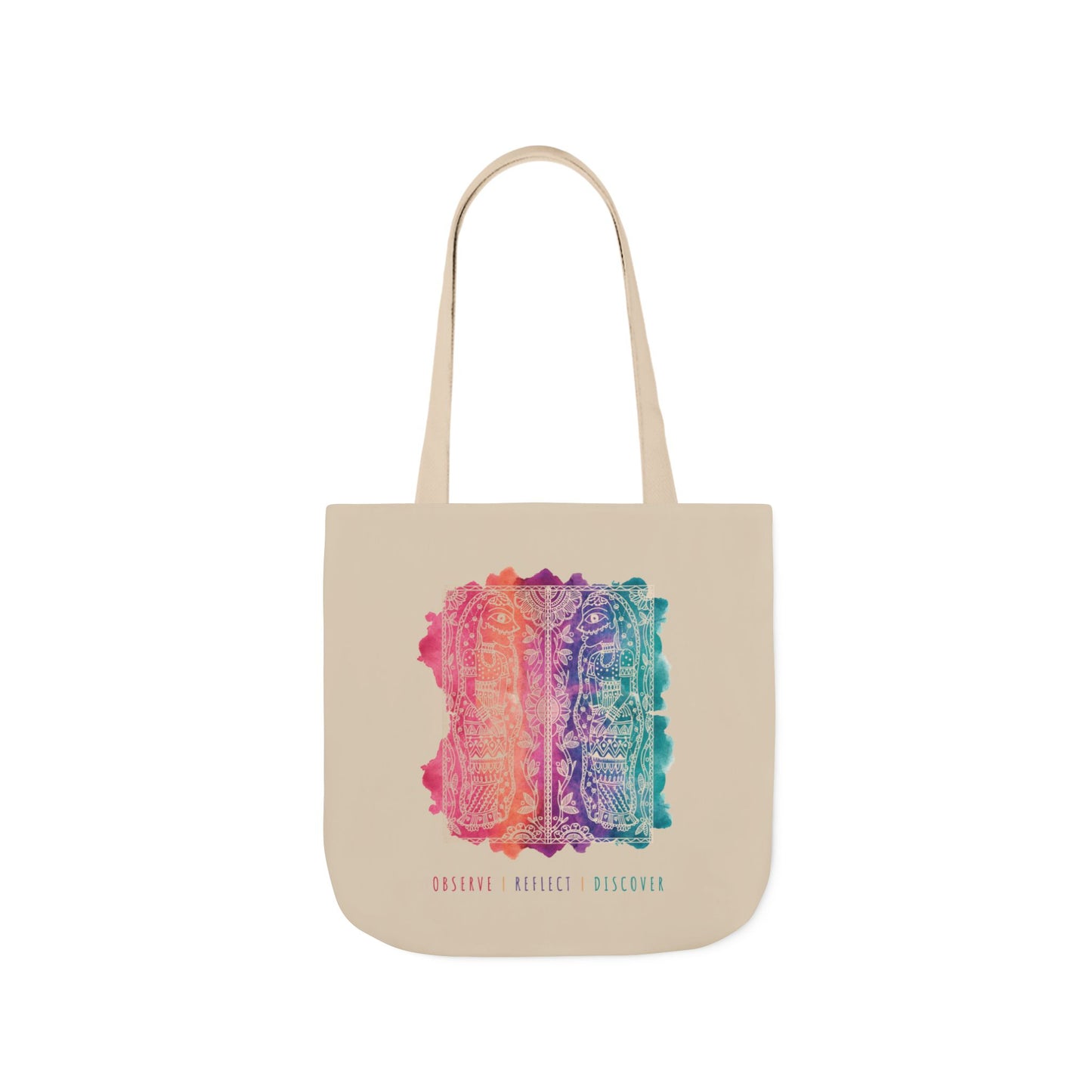 'Observe | Reflect | Discover' |  Canvas Tote Bag