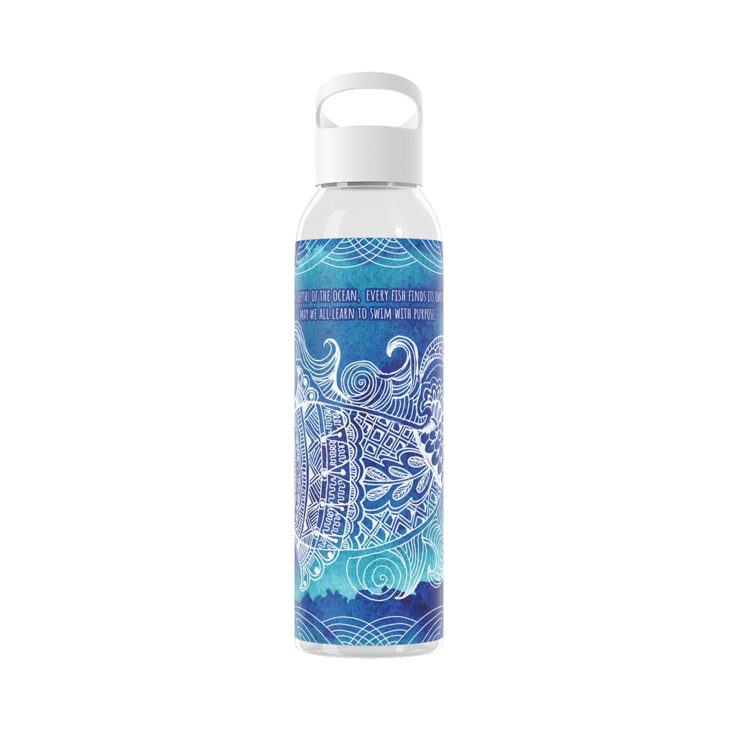 Swim with Purpose | Sky Water Bottle - Stylish Insulated Bottle