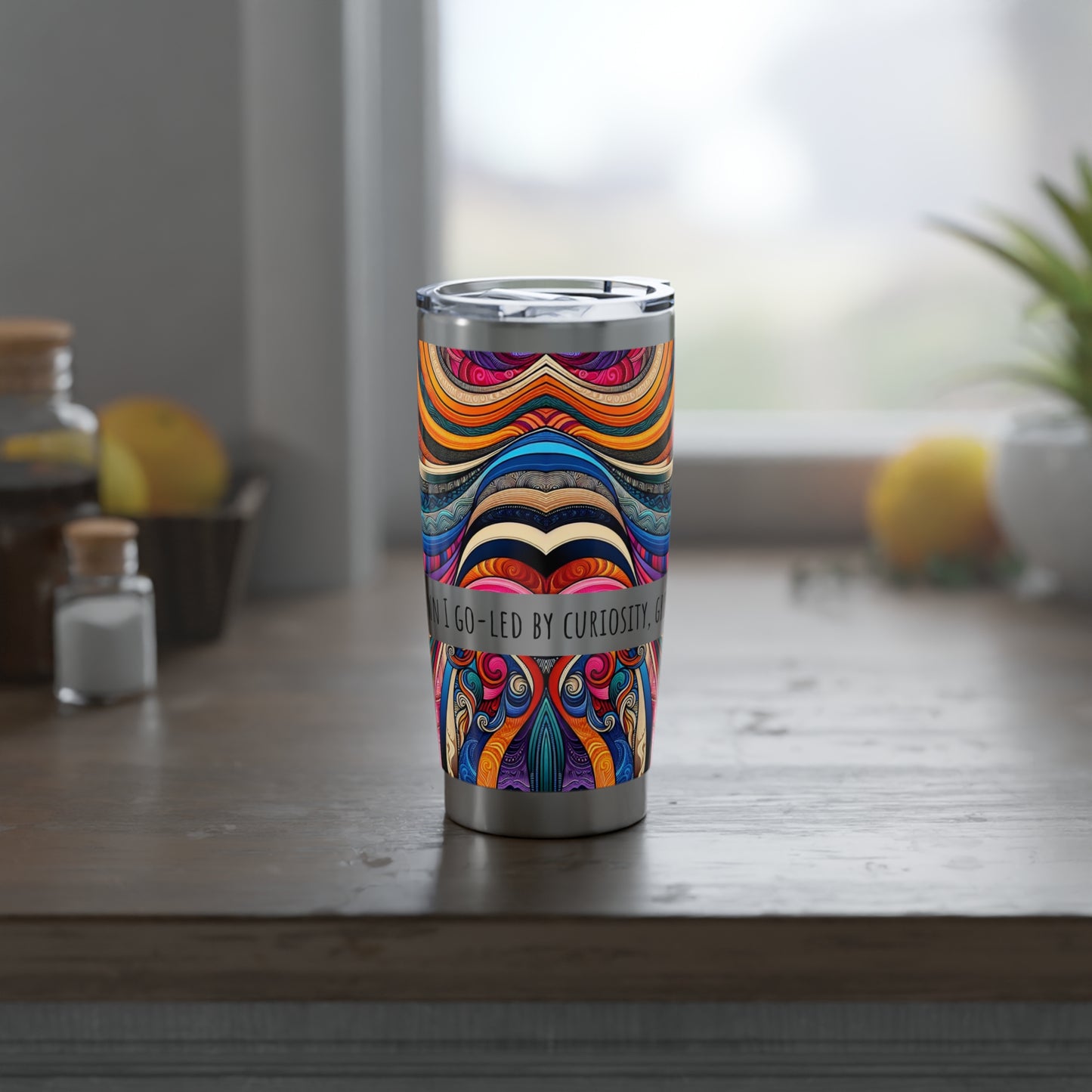 Vagabond 20oz Tumbler -  'Into the unknown I go'