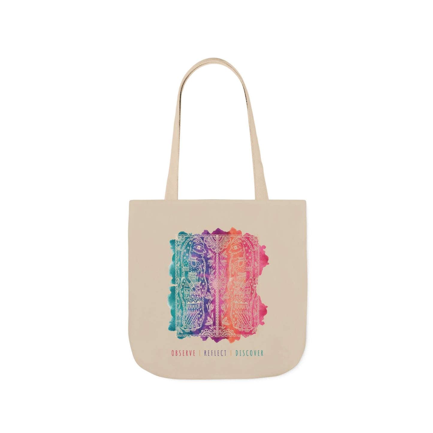 'Observe | Reflect | Discover' |  Canvas Tote Bag