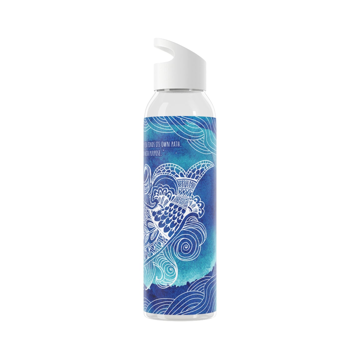 Swim with Purpose | Sky Water Bottle - Stylish Insulated Bottle
