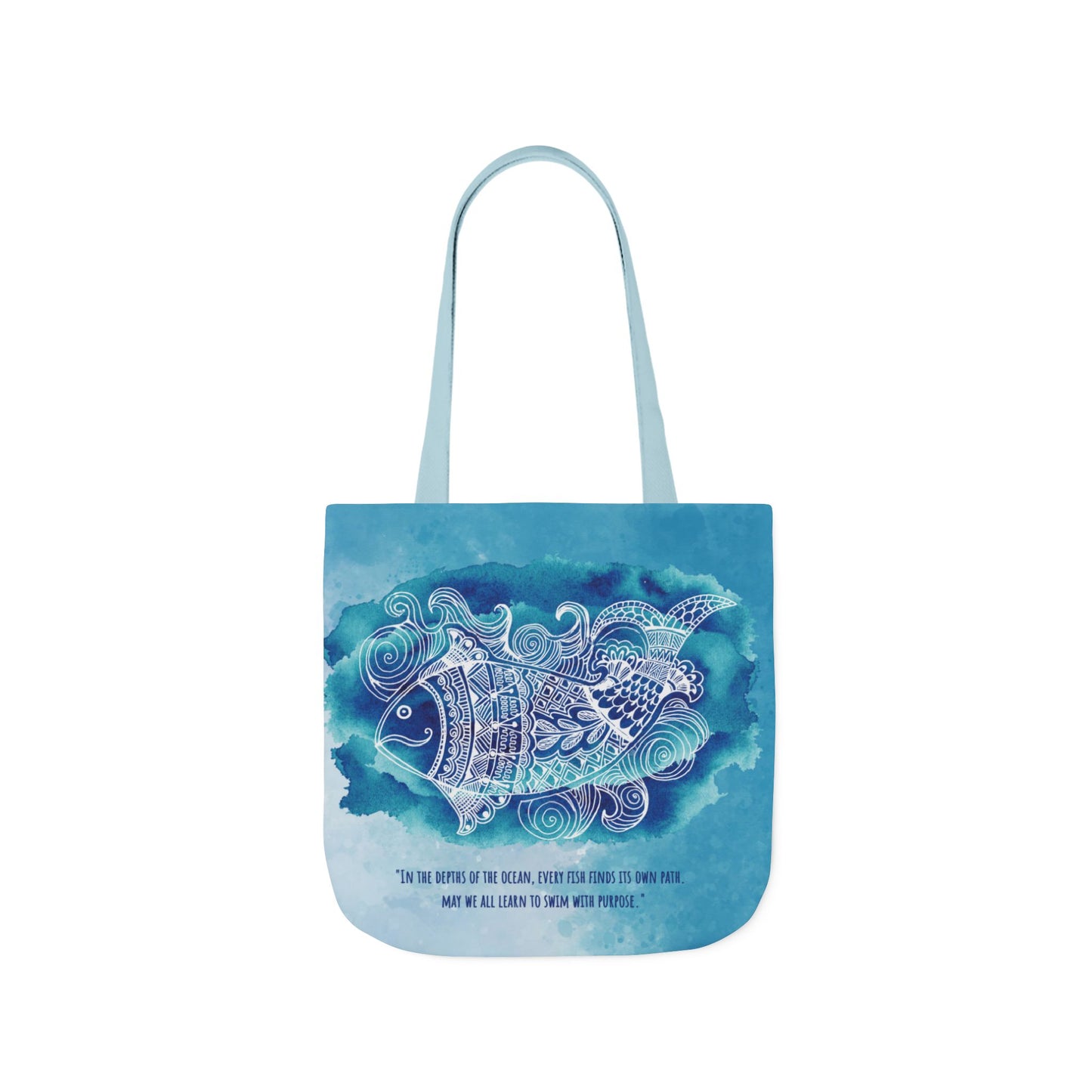 'Swim with purpose'  | Canvas Tote Bag