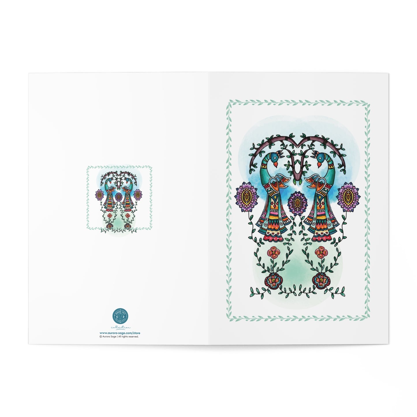 'Argus' Eyes'  Majestic Birds | Greeting Cards Set of 7 for Every Occasion