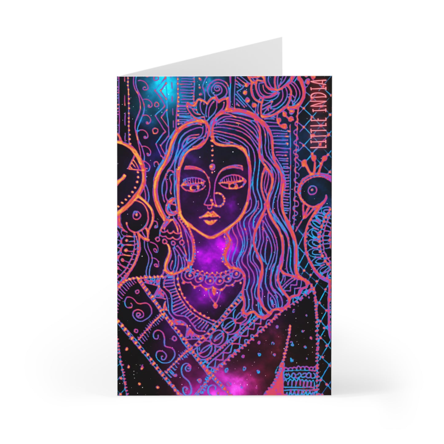 'Little India Glowing' | Greeting Cards Set of 7 for Every Occasion