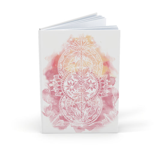 Sorbet Mandala | Madhubani Fusion  - Hardcover Journal - A5