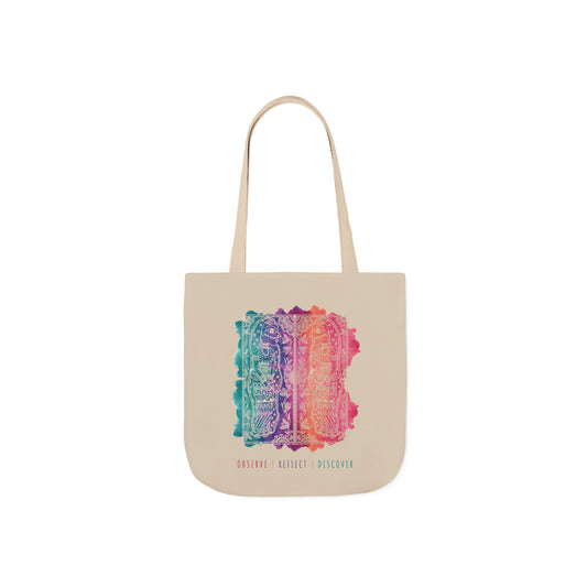 'Observe | Reflect | Discover' |  Canvas Tote Bag