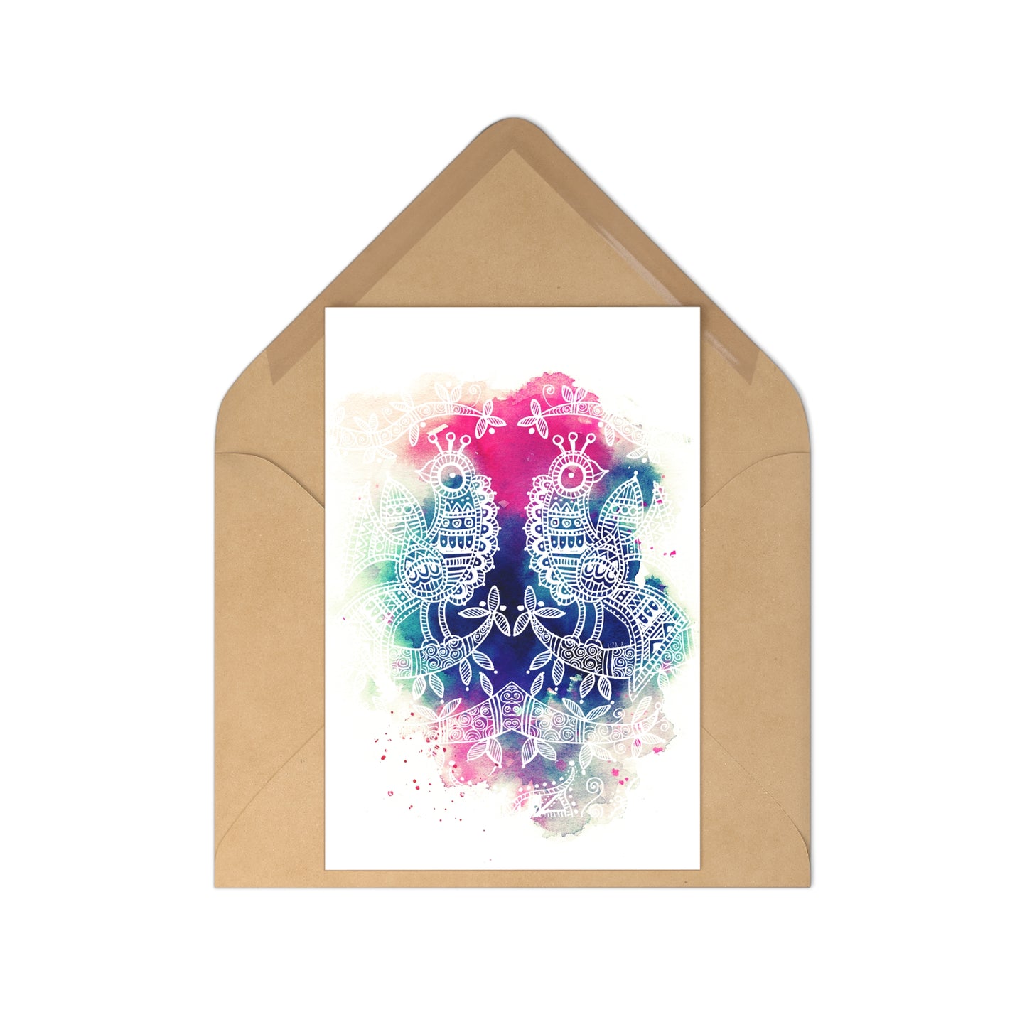 'Pavo' Majestic Bird -  Postcard Set (7 pcs) - Perfect for Heartfelt Messages