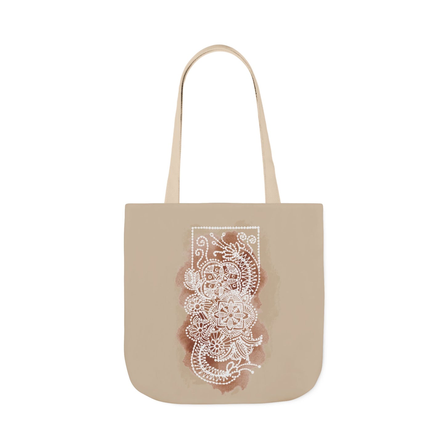 Flowermandala Natural | Canvas Tote Bag