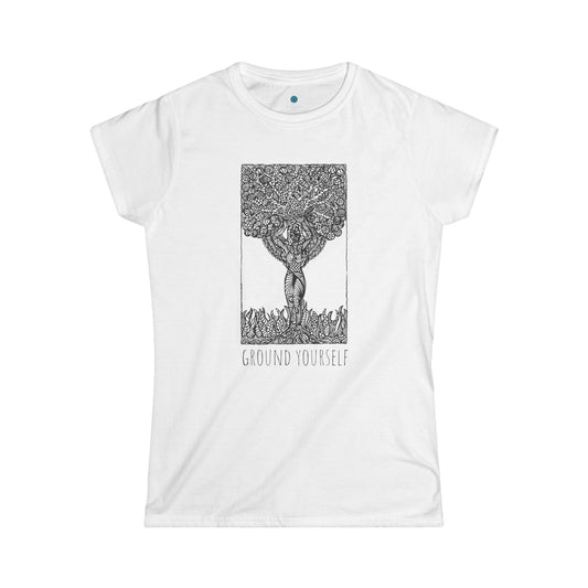 Women's Softstyle Tee | 'Ground Yourself'