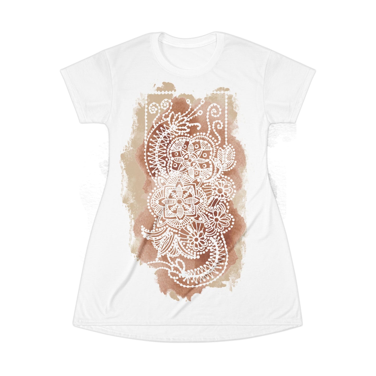 Flowermandala Natural - T-Shirt Dress