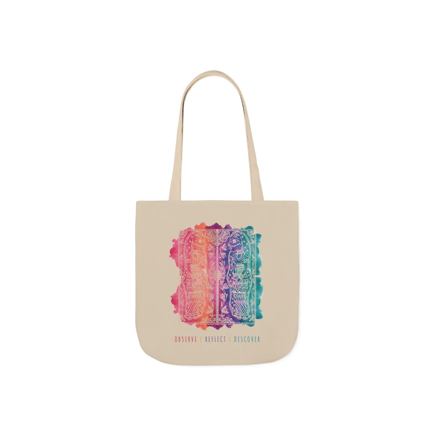 'Observe | Reflect | Discover' |  Canvas Tote Bag