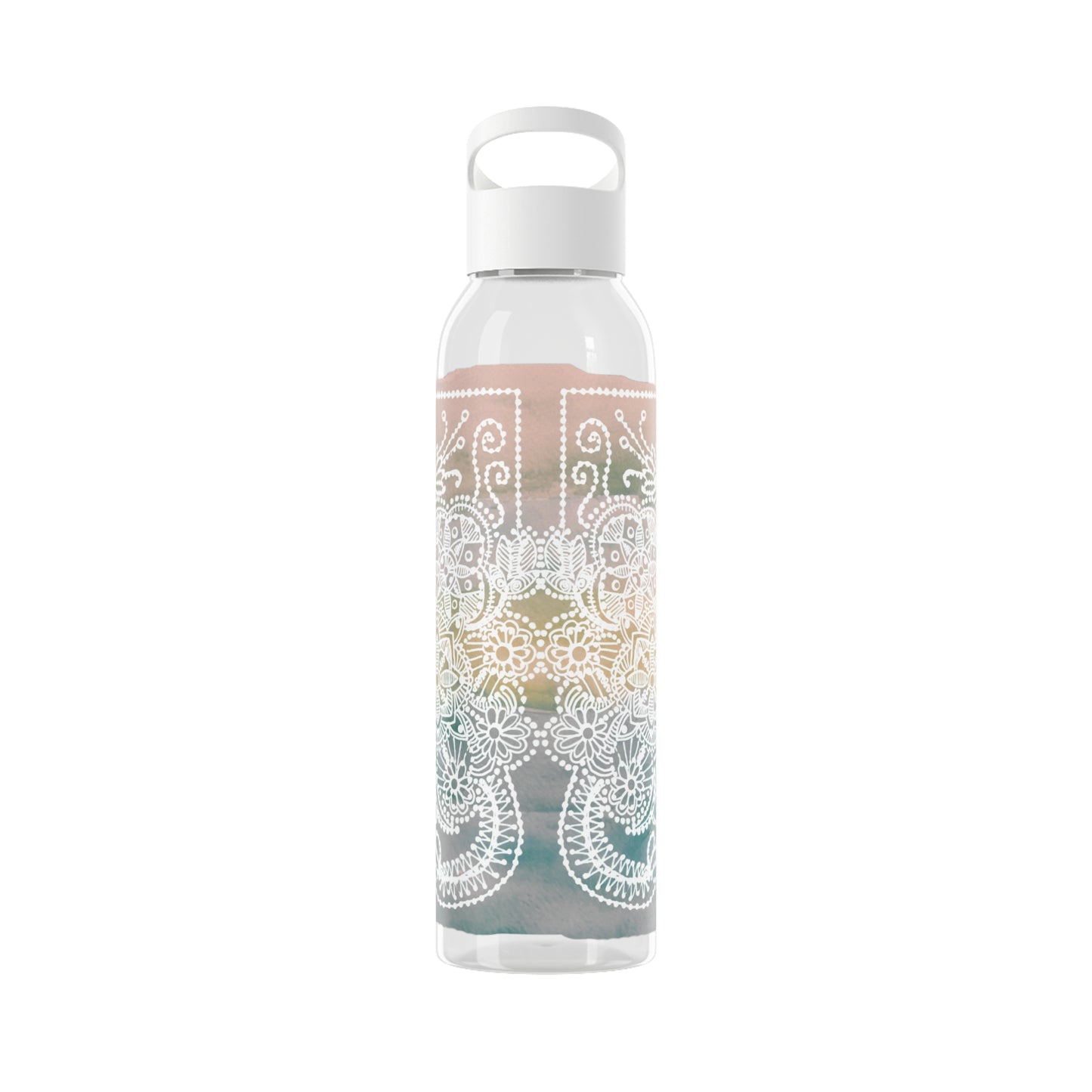 Pastel Mandala Fusion | Sky Water Bottle - Stylish Insulated Bottle