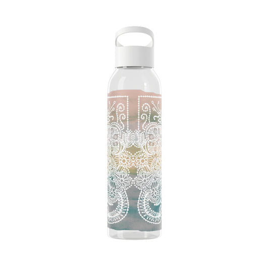 Pastel Mandala Fusion | Sky Water Bottle - Stylish Insulated Bottle