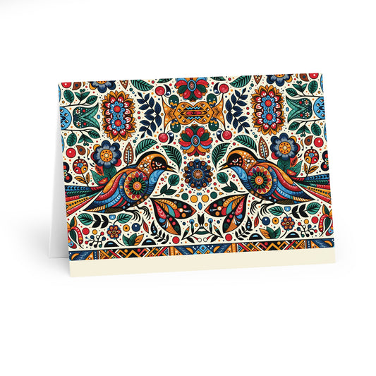 'Sacred Songbirds' - Co-creating -  Artistic Greeting Cards (5 Pack) A5 size