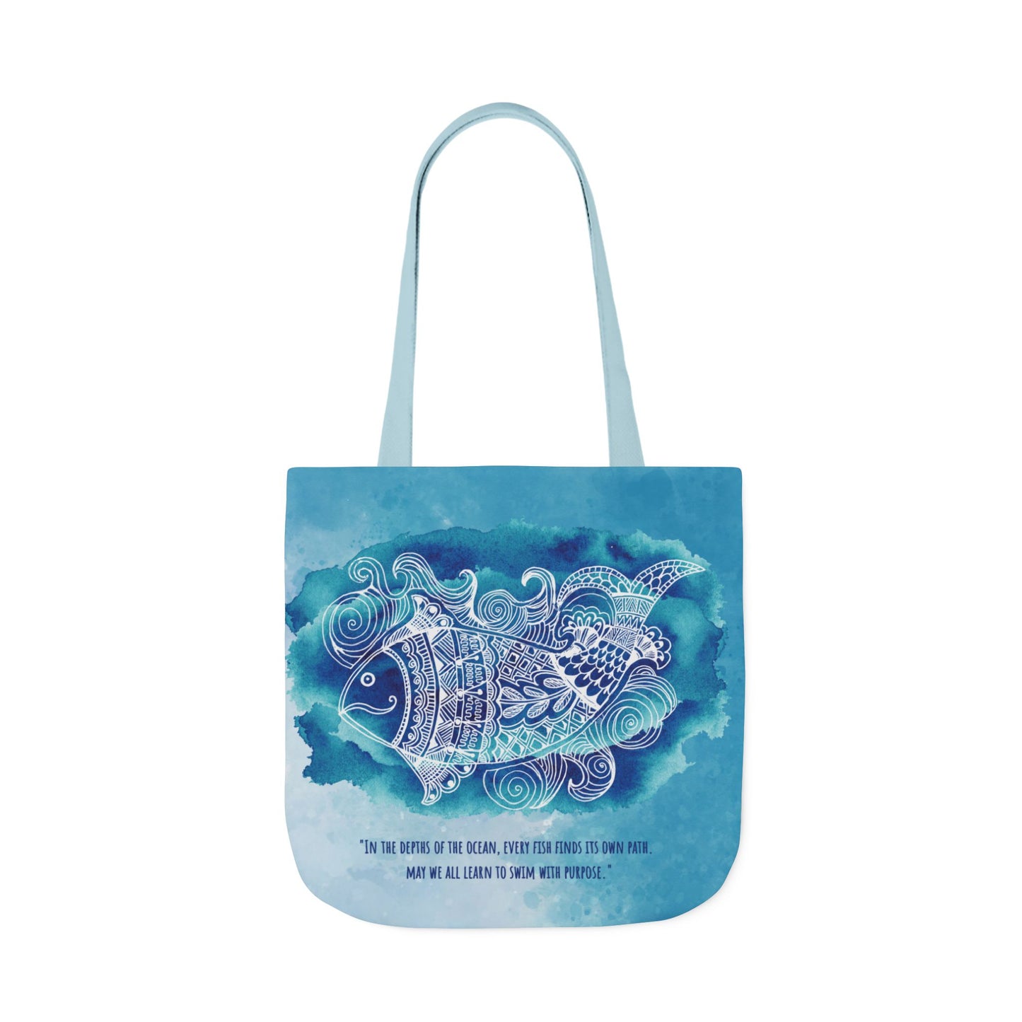 'Swim with purpose'  | Canvas Tote Bag