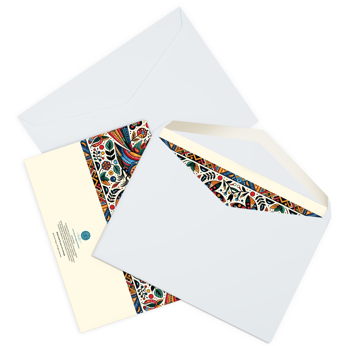'Sacred Songbirds' - Co-creating -  Artistic Greeting Cards (5 Pack) A5 size