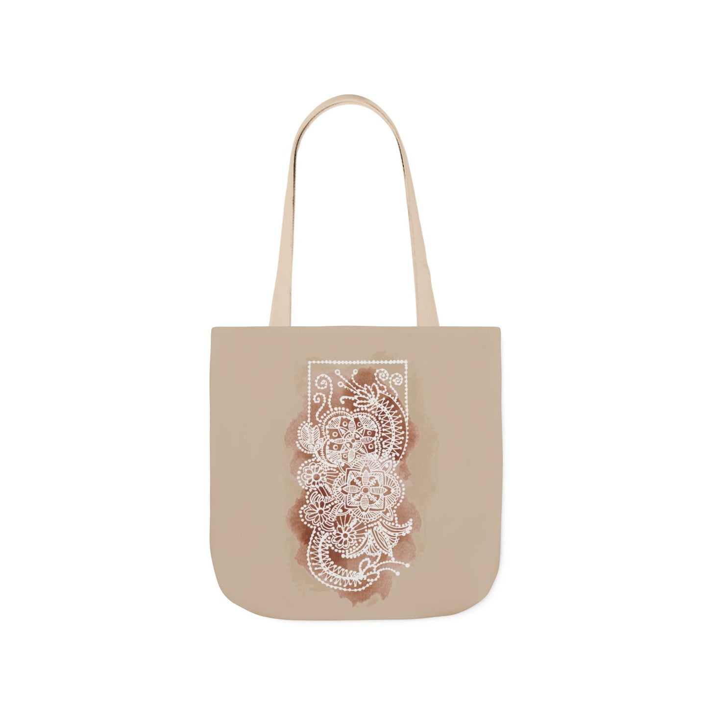 Flowermandala Natural | Canvas Tote Bag