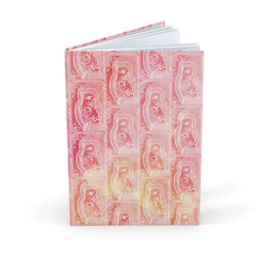 'Anayas Soft Aura' - Madhubani Fusion - Hardcover Journal - A5