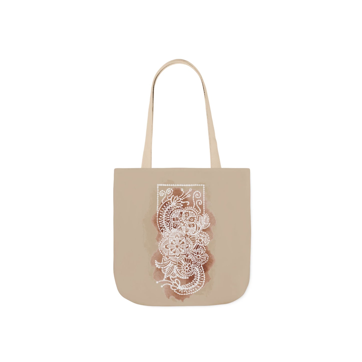 Flowermandala Natural | Canvas Tote Bag