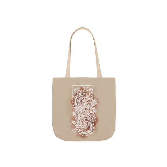 Flowermandala Natural | Canvas Tote Bag
