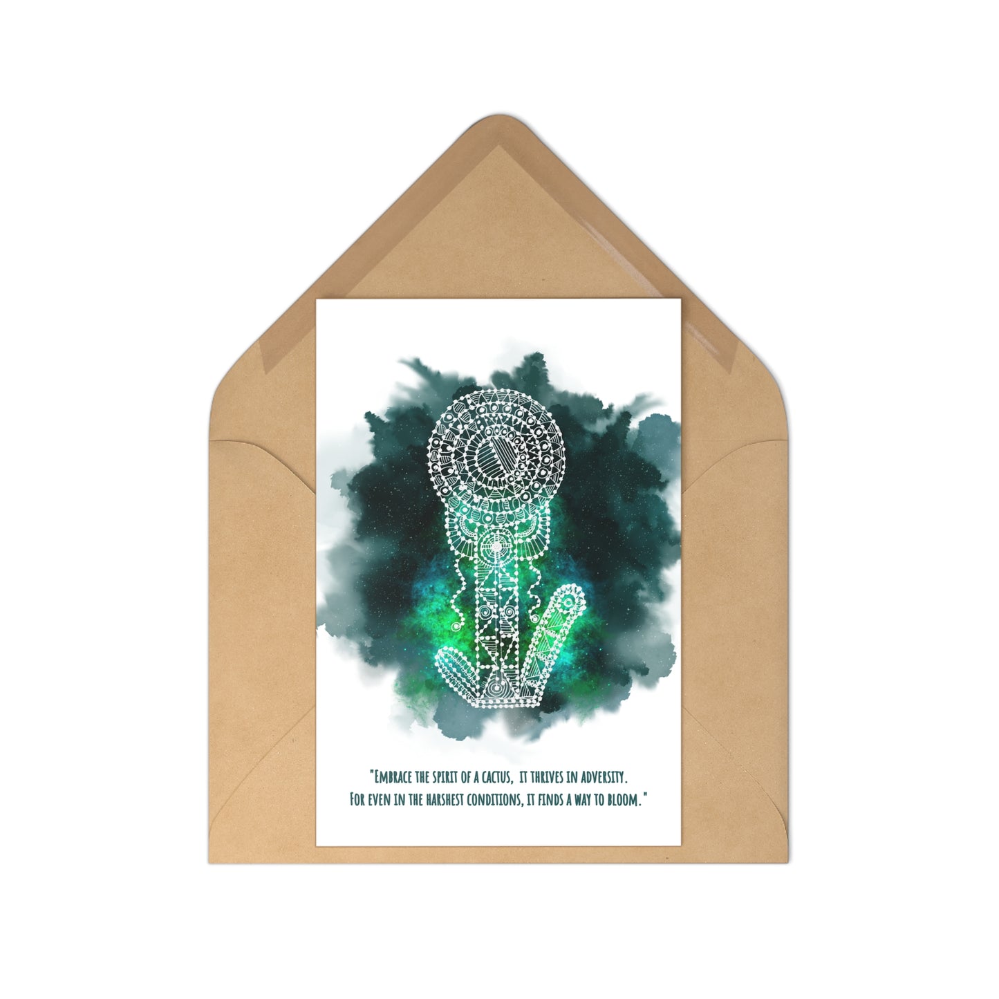 Embrace the Wisdom of the Cacti' Postcard Set (7 pcs) - Perfect for Heartfelt Messages