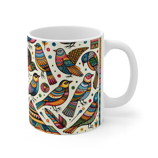 Ceramic Mug - Majestic Birds | Co-creating  Art Coffee Cup
