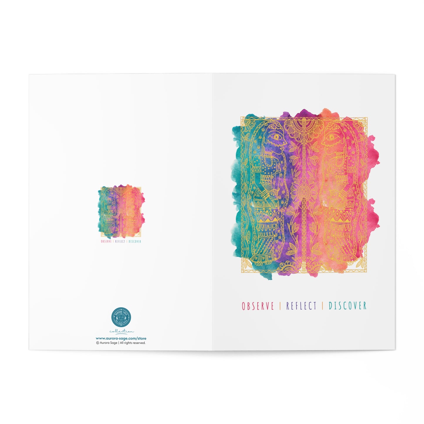 Observe, Reflect, Discover | Greeting Cards Set of 7 for Every Occasion
