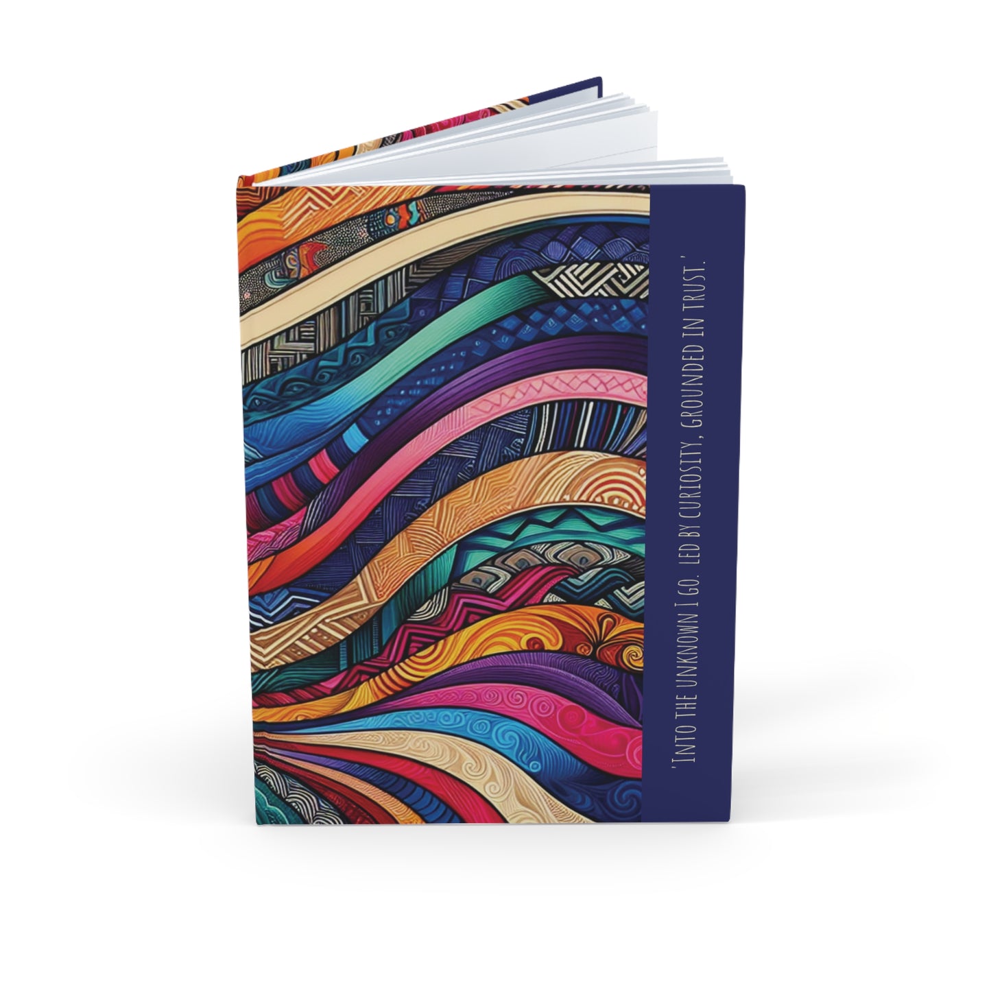 'Into the unknown I Go -  Hardcover Journal - A5