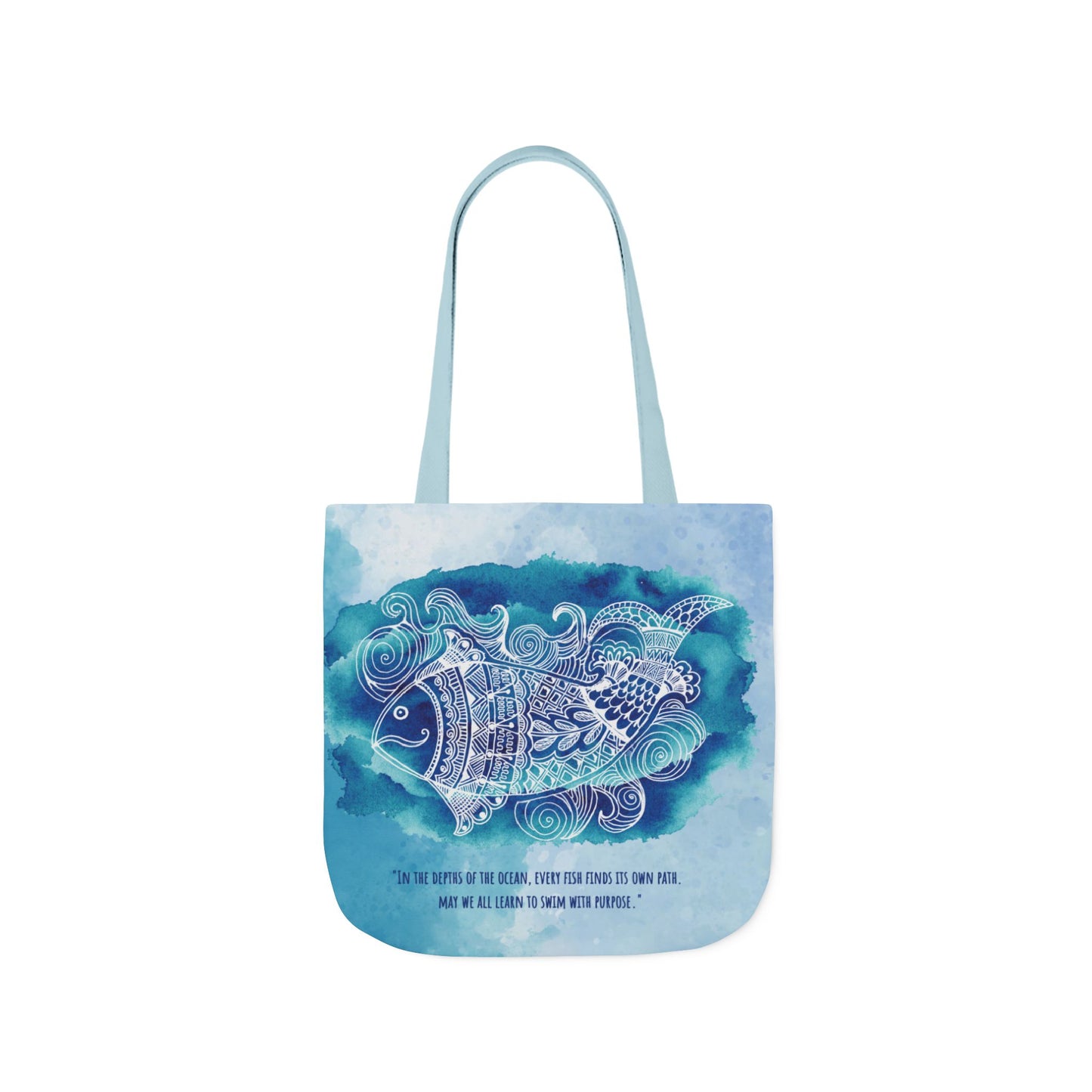 'Swim with purpose'  | Canvas Tote Bag