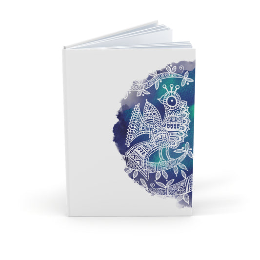 'Mayura' - Majestic Bird   - Hardcover Journal - A5