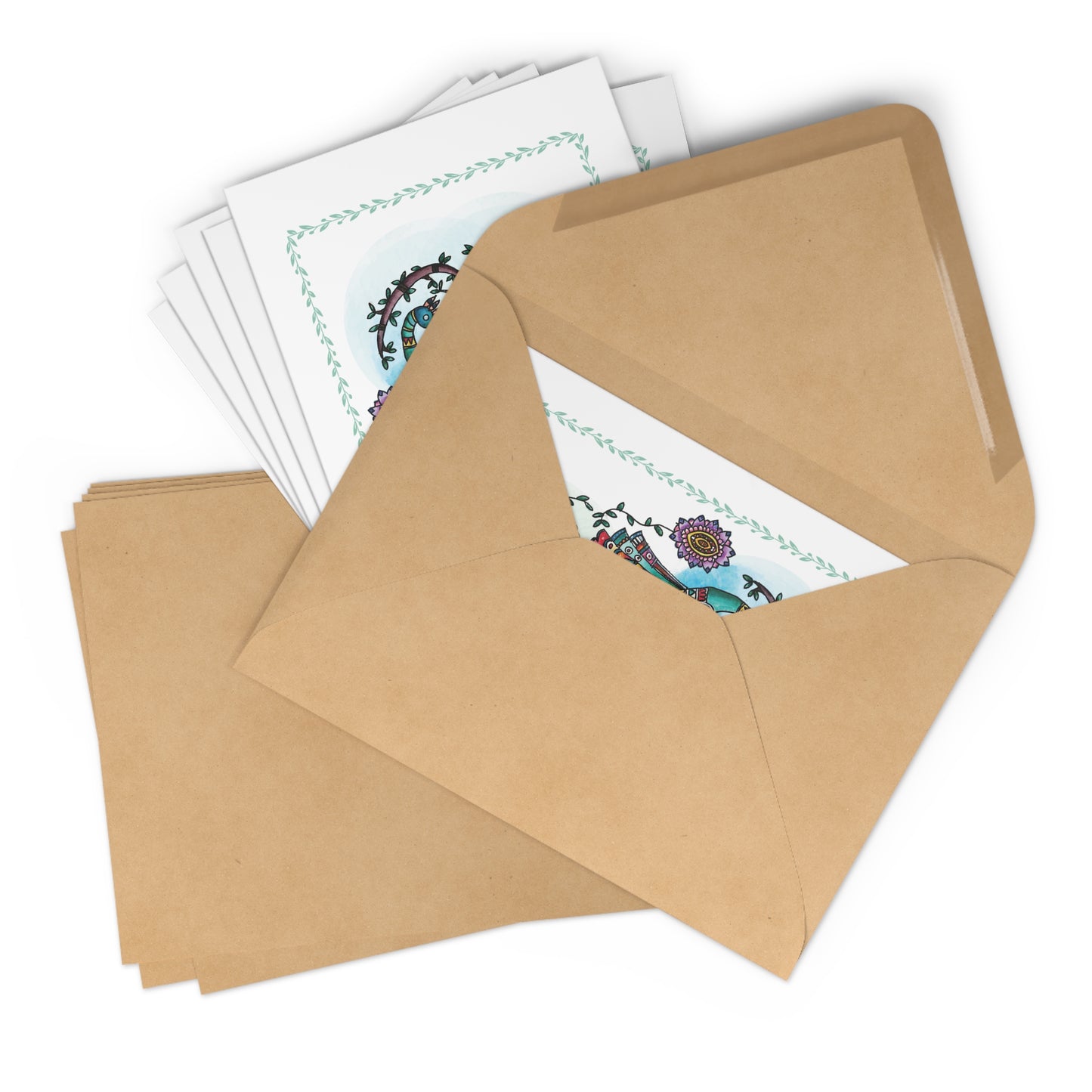 'Argus' Eyes'  Majestic Birds | Greeting Cards Set of 7 for Every Occasion