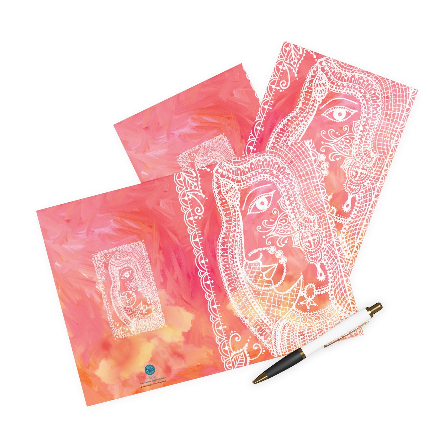 'Anayas Aura' - Artistic Greeting Cards (5 Pack) A5 size