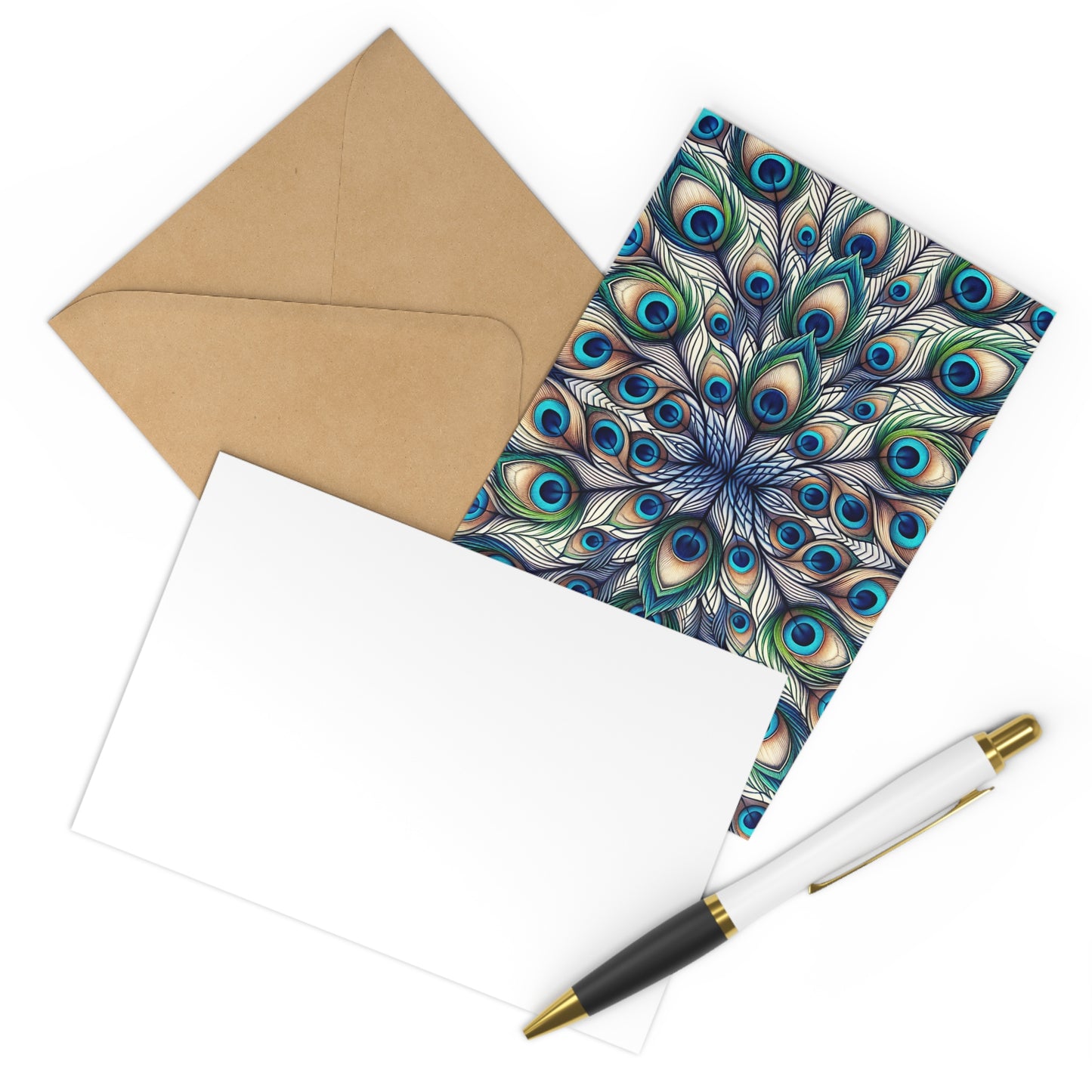 'Celestial Plumage' Postcard Set (7 pcs) - Perfect for Heartfelt Messages