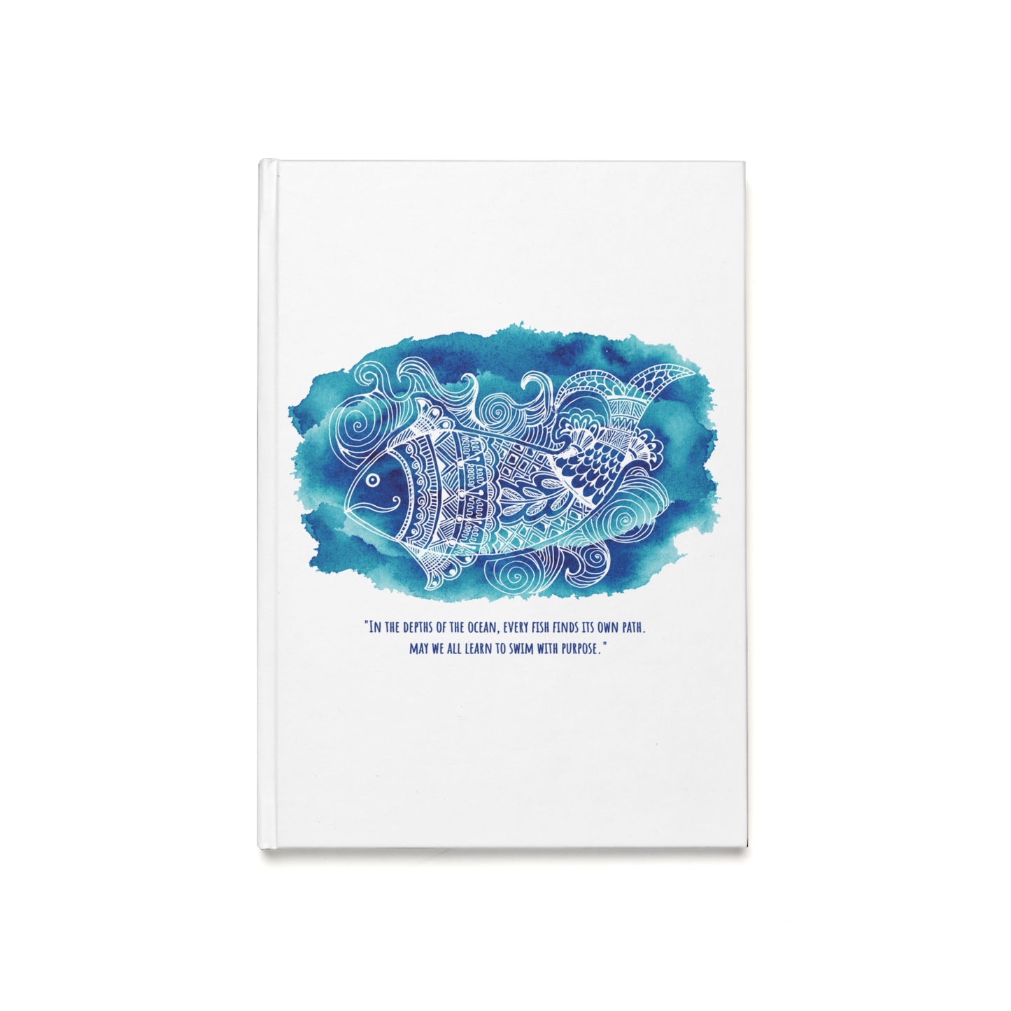 'Swim with purpose'  - Hardcover Journal - A5