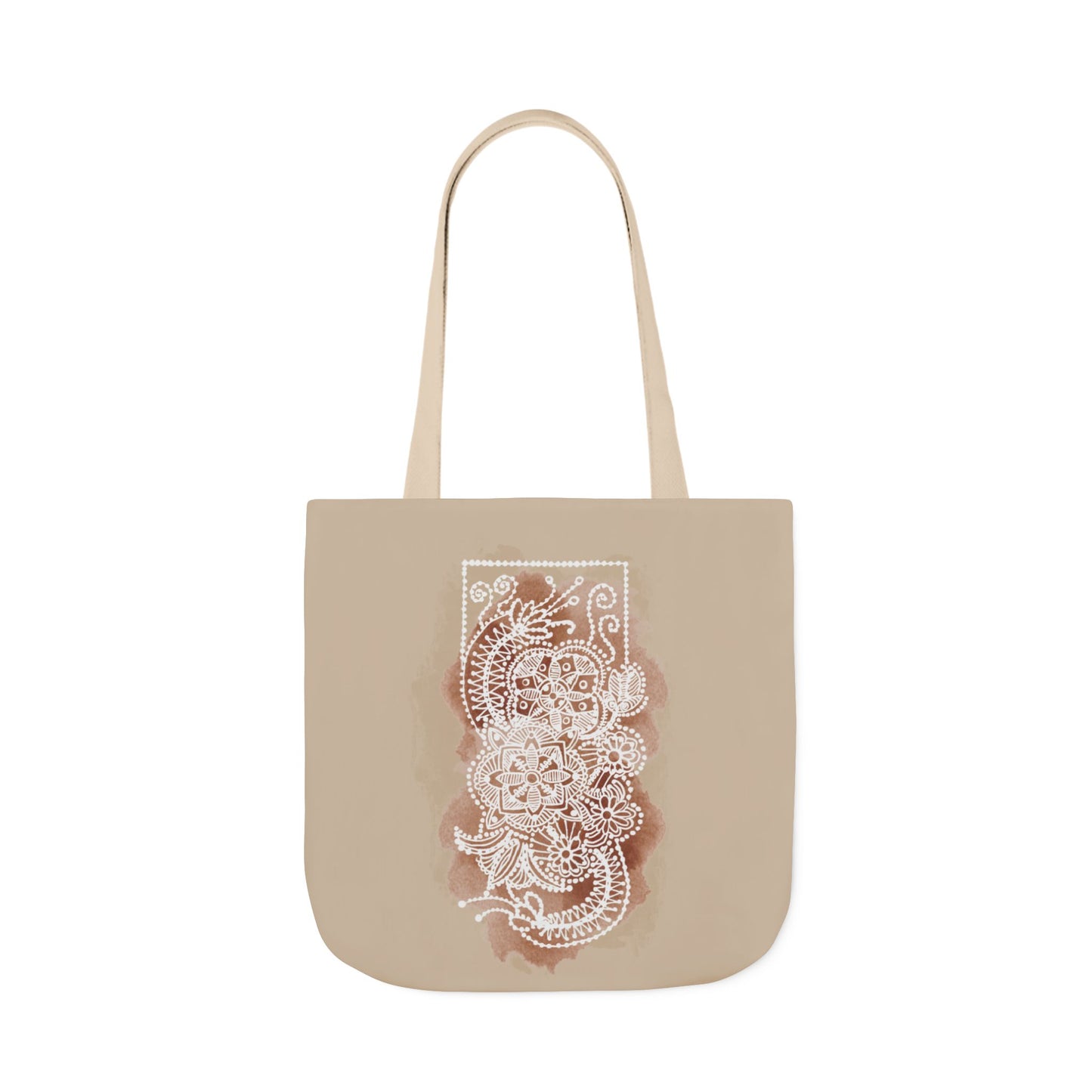 Flowermandala Natural | Canvas Tote Bag