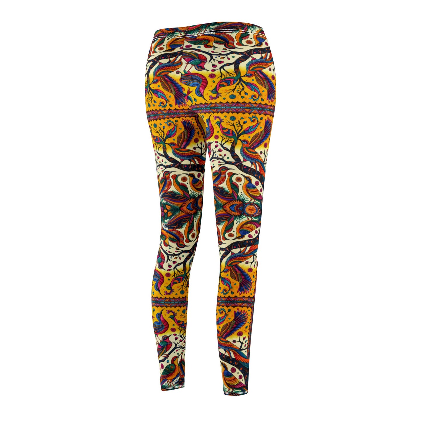 'Gathering Tree'- Co-creating |  Casual Leggings – Comfortable Mid-Rise Activewear for Yoga & Everyday Wear