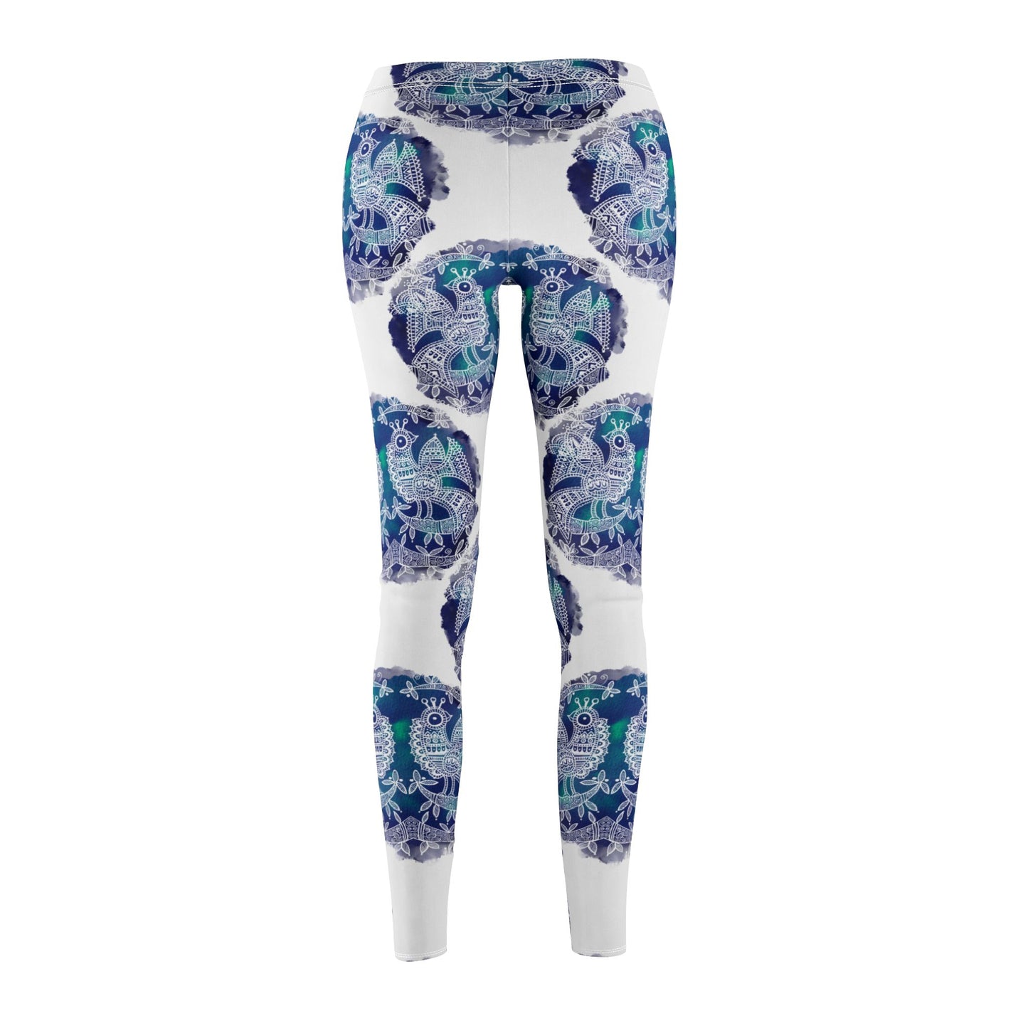'Mayura' Majestic Bird |  Casual Leggings – Comfortable Mid-Rise Activewear for Yoga & Everyday Wear