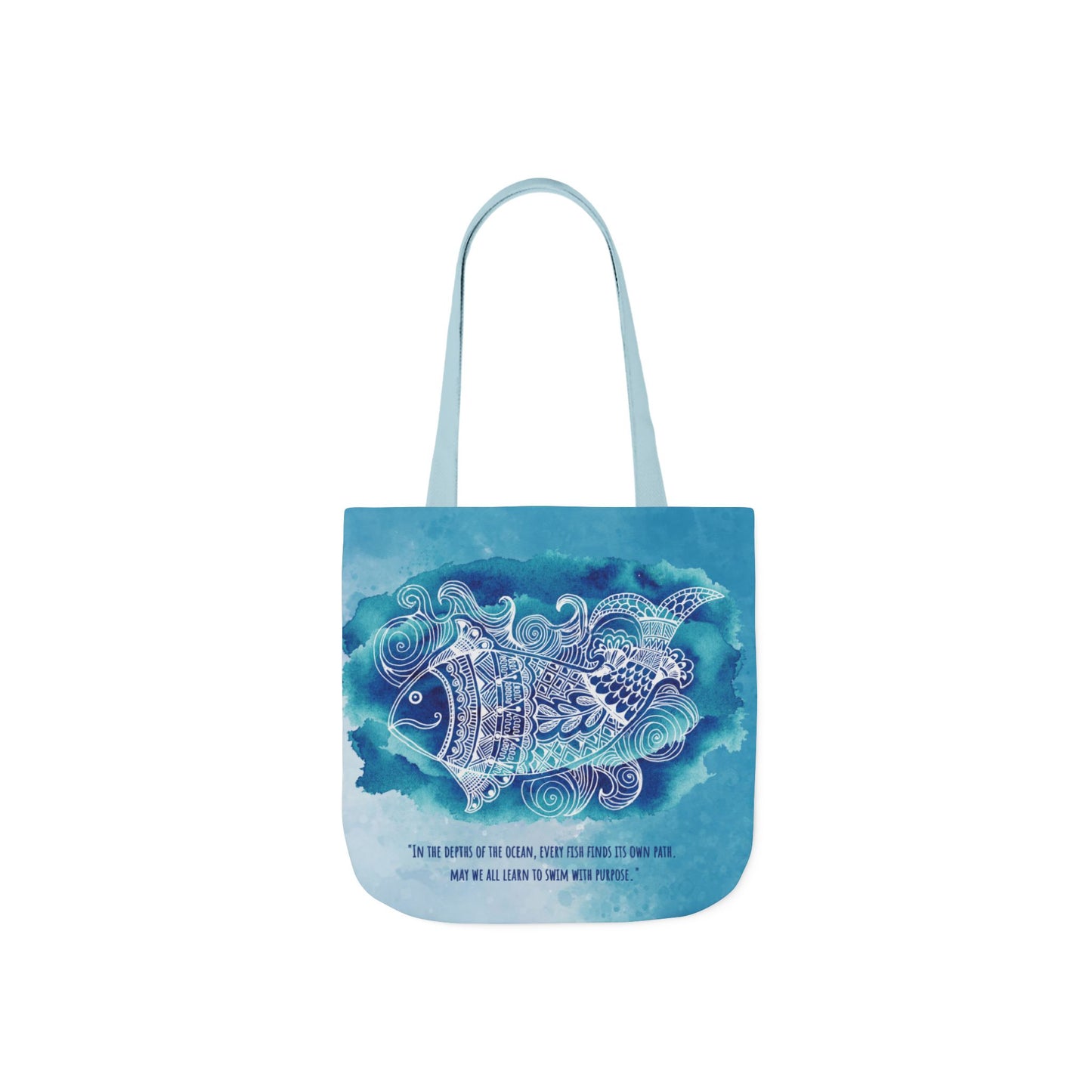 'Swim with purpose'  | Canvas Tote Bag