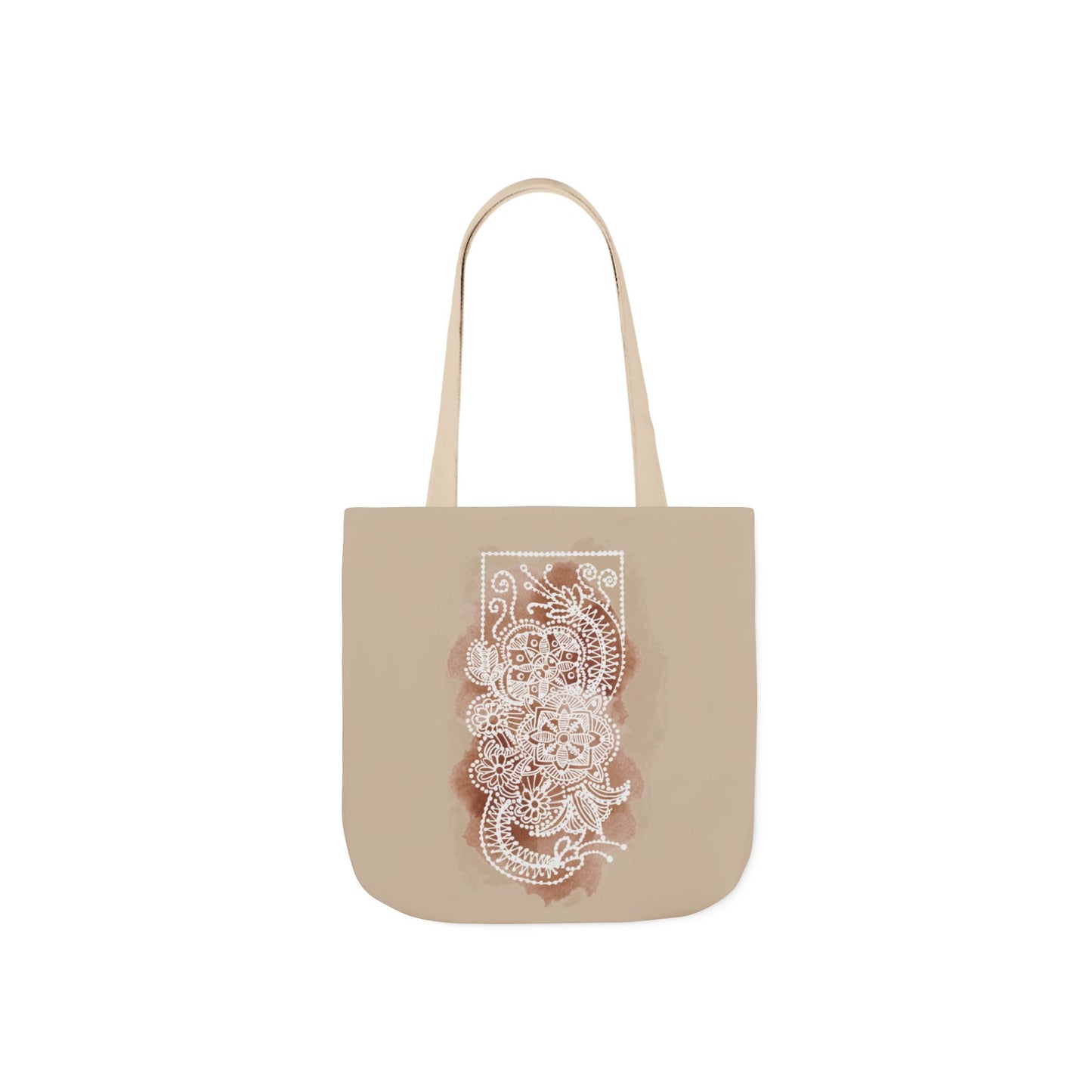 Flowermandala Natural | Canvas Tote Bag